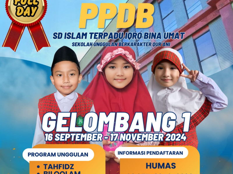 PPDB SD Islam Terpadu Iqro Bina Umat Tahun Ajaran 2025/2026